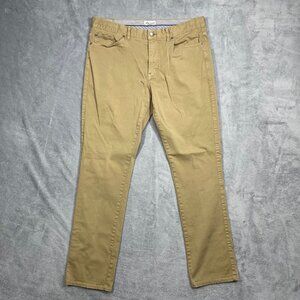 Peter Millar Ultimate Sateen 5-Pocket Golf Casual Pants Khaki MF20B39 Size 36